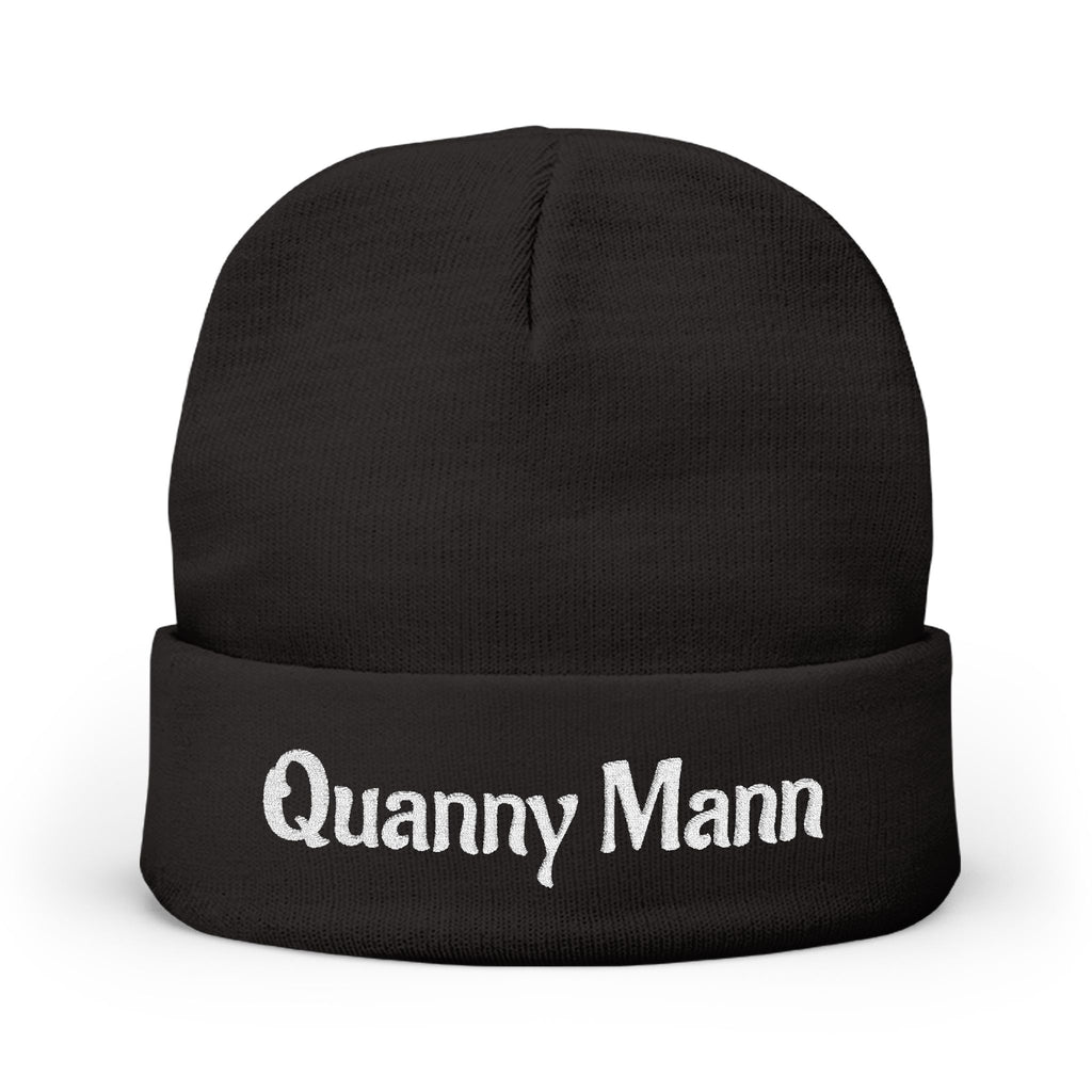 Quanny Mann Knit Beanie (Embroidery)